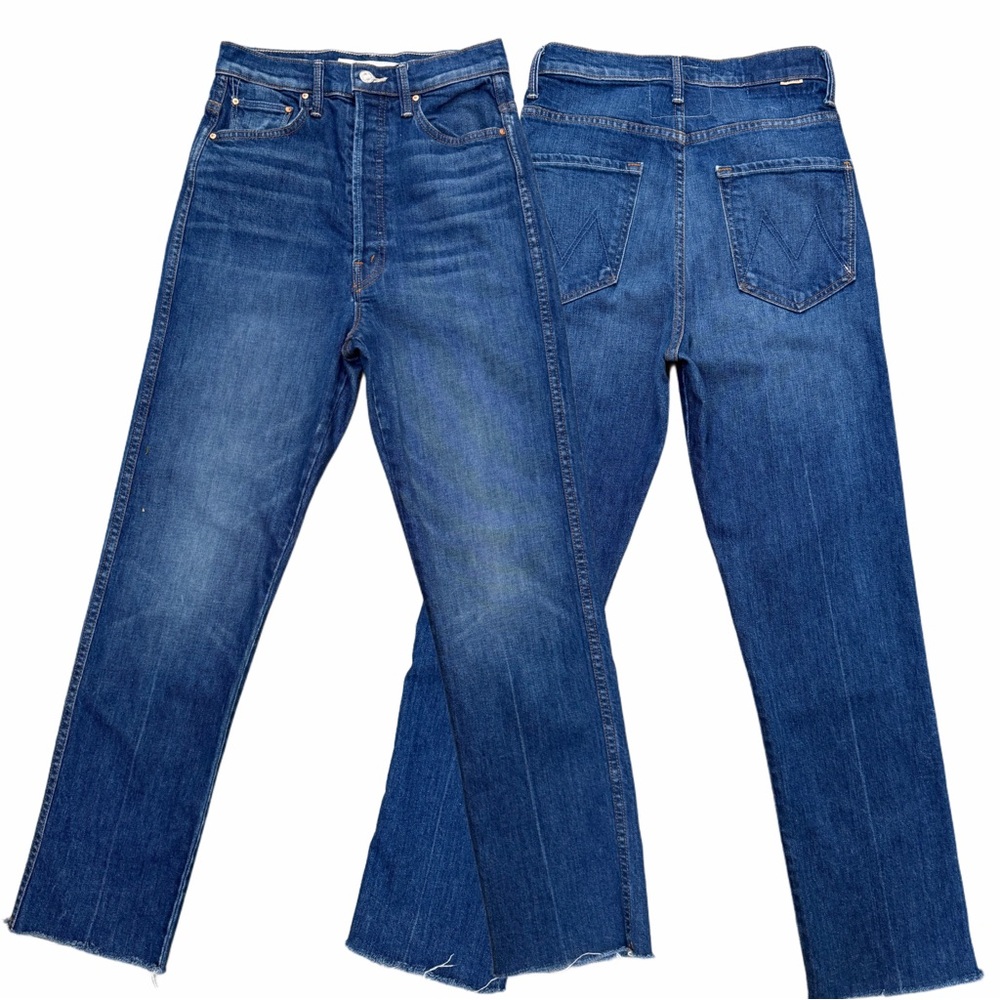 MOTHER Superior Denim Tippy Top Frisky Flood Fray Jeans